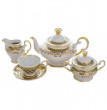 Чайный сервиз на 6 персон 15 предметов  Bohemia Porcelan Moritz Zdekauer 1810 s.r.o. &quot;Анжелика 814 /Королевская лилия&quot; / 100581