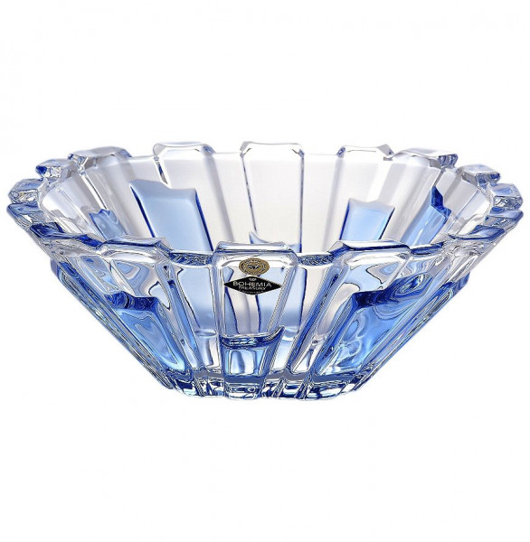 Фруктовница 31 см  Aurum Crystal &quot;Болеро /Синяя&quot; / 146000