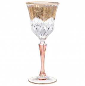 Бокалы для белого вина 220 мл 6 шт  RCR Cristalleria Italiana SpA "Timon /Адажио /Розовые с золотом" / 148400