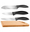 Набор кухонных ножей 3 шт с разделочной доской  Rondell &quot;Primarch&quot; / 226322