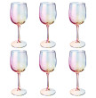 Бокал для белого вина 420 мл 6 шт  LEFARD &quot;Flower /Лиловая дымка&quot; / 328016