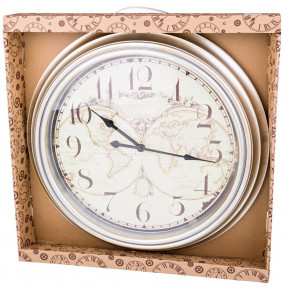 Часы настенные 50 см кварцевые  LEFARD "WORLD MAP" / 187959