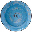 Тарелка 25,5 см глубокая голубая  Wilmax &quot;Spiral&quot; / 261662