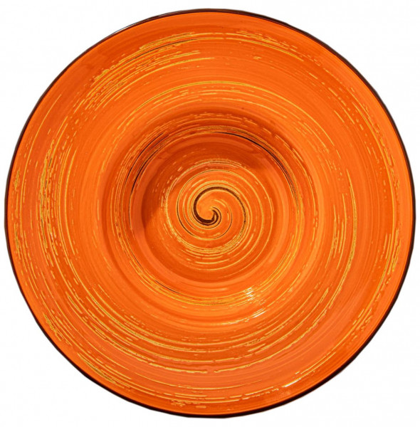 Тарелка 20 см глубокая оранжевая  Wilmax &quot;Spiral&quot; / 261578