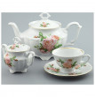 Чайный сервиз на 6 персон 15 предметов  Cmielow &quot;Мария-Тереза /Розовые розы&quot; (220 мл) / 111557