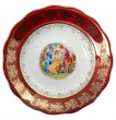 Набор тарелок 23 см 6 шт глубокие  Royal Czech Porcelain &quot;Фредерика /Мадонна красная&quot; / 093077
