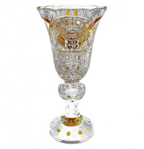 Ваза для цветов 43 см н/н  Aurum Crystal "Хрусталь с золотом" / 054452