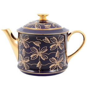 Заварочный чайник 400 мл  Leander "Виндзор /Золотые цветы /фиолет" / 147228
