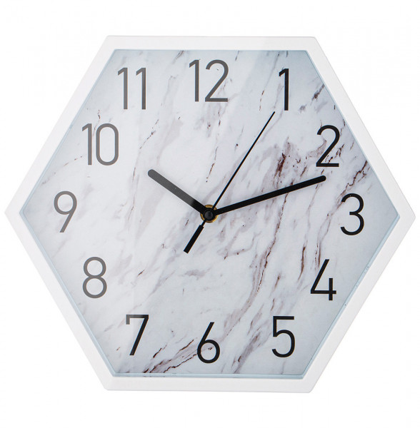 Часы настенные 30 х 30 х 4,5 см белый  LEFARD &quot;MARBLE&quot; / 269670